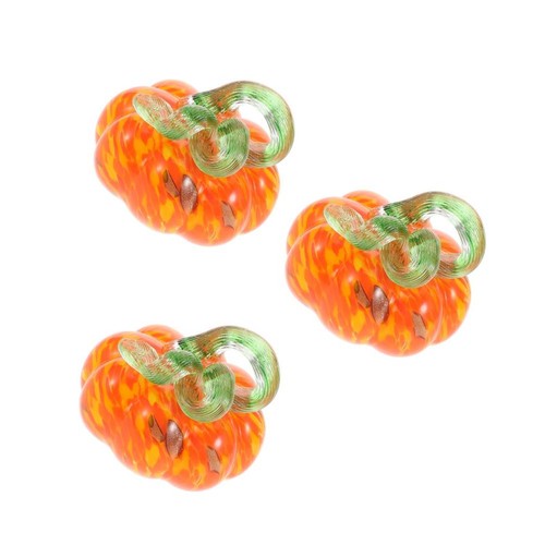Handmade orange glass blown - glass,