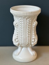 Edward Moore Milk Glass Pressed vase. 1880's