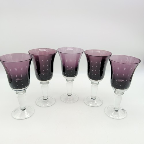 Amethyst bubble glass - bubble,
