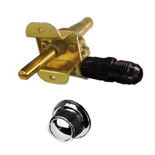 Chrome knob brass gas - chrome,