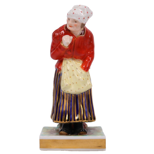 Derby porcelain baker girl - porcelain,