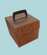 Storage Box for Vinyl Records 7" Faux Leather Look Vinyl PVC .