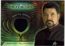 Star Trek Nemesis Expansion Set Relic Prop Jonathan Frakes as Commander Riker