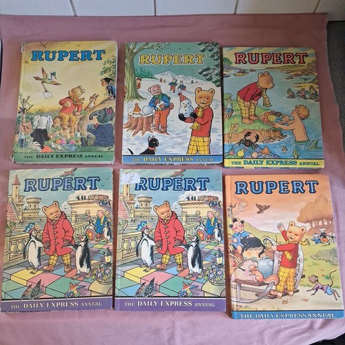 Job lot vintage rupert the - lot, 6