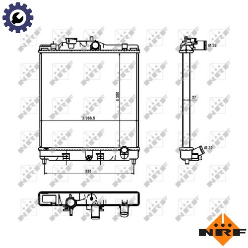 Radiator engine cooling - cooling, 526356