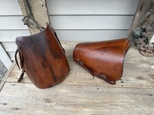 Horse Tack - Leather Tapadero Covered Western Stirrups