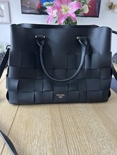 Ladies Dune Handbag. Black Faux Leather. BNWOT
