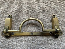 old  Reclaimed ANTIQUE BRASS DOUBLE BANJO TABLE CATCH TILT TOP