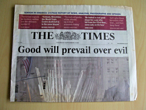 The times newspaper september - newspaper,