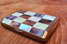 "Melissa" Mother Of Pearl & Abalone 1950s Powder Compact No chips or cracks .