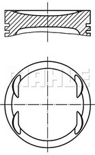 Piston MAHLE Fits OPEL VAUXHALL CHEVROLET IRMSCHER Astra F Van G Corsa B 624225