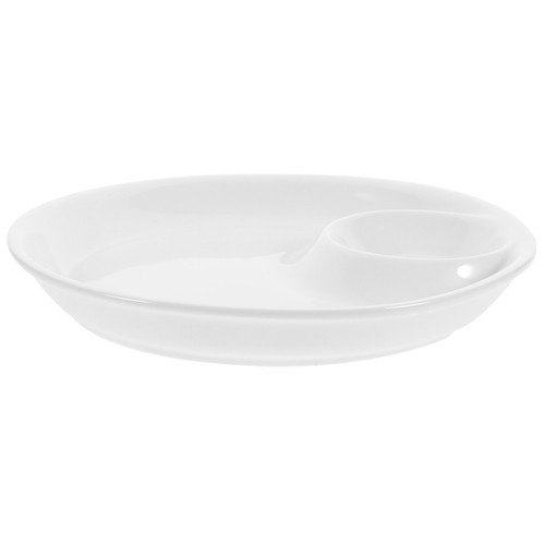 Divided soup sandwich plate - divided,