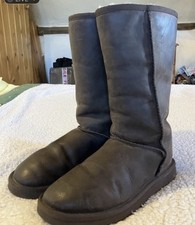 Ugg Tasman Brown Leather Long