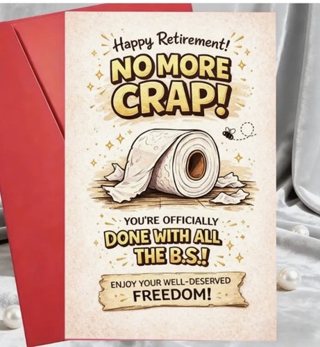 Funny retirement card little - funny,