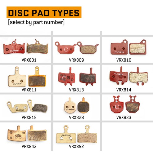 Clarks disc brake pads - clarks,