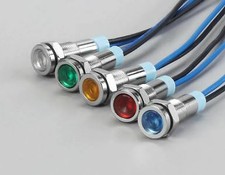 LED 6mm Metal Indicator 12v
