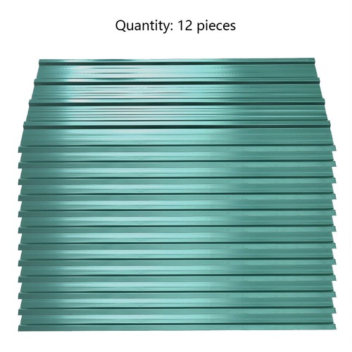12x green galvanized metal - galvanized,