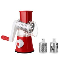 3-In-1 Rotary Food Slicer Chopper Cheese Grater Fruit Vegetable Shredder Cutter