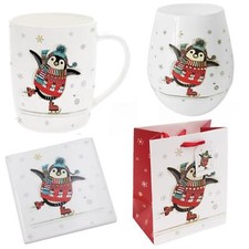 Christmas Penguin Mug Coaster