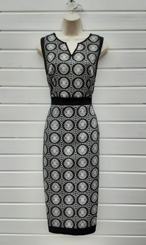 Pencil dress black mandala - dress,black,