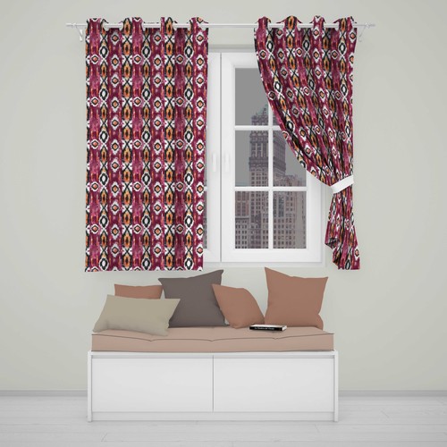 Blackout eyelet curtains bold - eyelet,