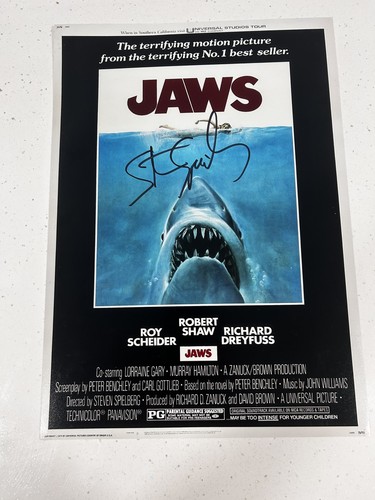 Steven spielberg signed - spielberg, jaws