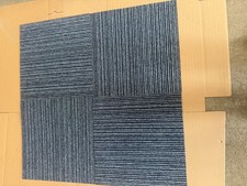 20 x Blue Stripe Carpet Tiles