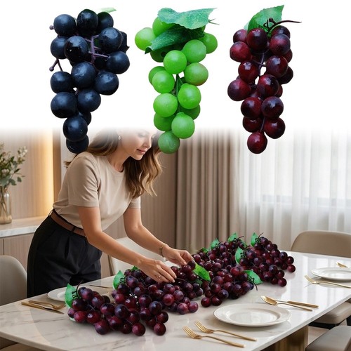 Plastic grape bunches 12cm - grape,