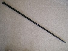 Elegant Craftsman Made Turned Wood Round  Handle Walking Stick VGC (23ac)