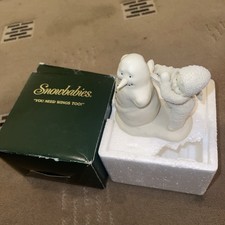 Dept. 56 Snowbabies YOU NEED WINGS TOO Christmas figurine Snowman 