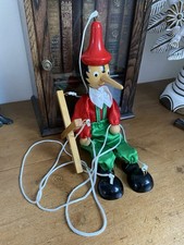 Vintage Italian Venetian  Wooden Marionette Puppet Of Pinocchio Good Condition