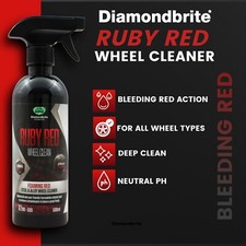 Diamondbrite ruby red - red, wheel