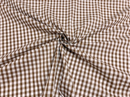 Gingham fabric polycotton - gingham,