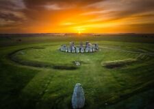 Stonehenge Midwinter Sunset A3