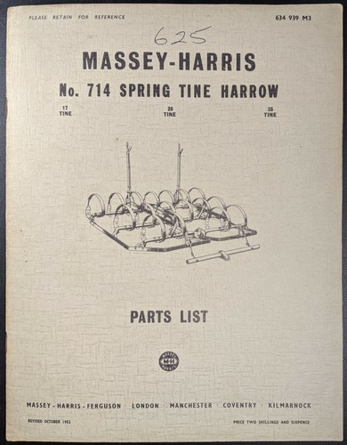 Original massey harris parts - original,