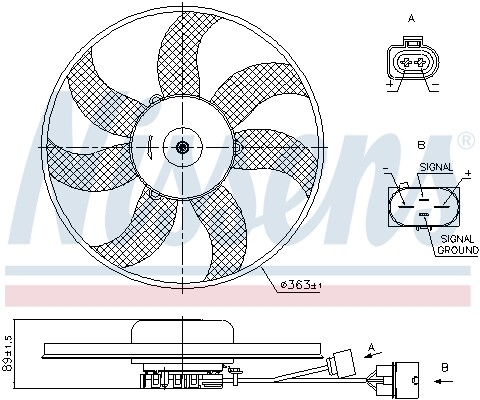Fits nissens nis 85678 - fits, fan