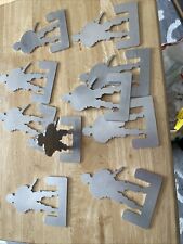 Metal Soldiers Shooting Targets 10cm Freestanding Air Rifle Gun Practice Set 50