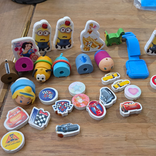 Selection vintage erasers - of,