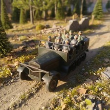 VINTAGE truck miliTARY tippco clocwork 30 TO 40 Transporting soldiers workS FREE