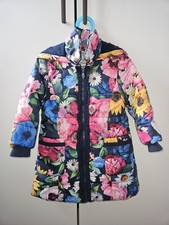 Monsoon Girls Floral Puffer Coat Size 3-4 Years Used Condition