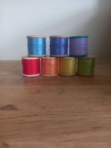Rainbow set sewing cotton - rainbow,