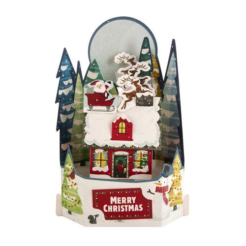 Paper wonder santa sleigh 3d - santa,