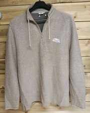 Weird Fish Macaroni Men’s 1/4 Zip Grey Jumper Pullover Sweater Size L Large