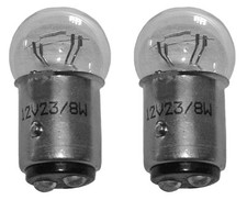 12v 23/8w stop & tail bulb, universal, short type, offset pin - price is for 2