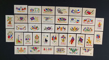 WW1 Silk postcards x37 Single