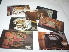 7 LOT VINTAGE POSTCARD  - WURLITZER - PIPE ORGAN - CHICAGO -ARAGON - ST MARY