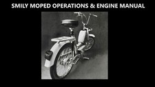 SMILEY MOPED SERVICE MANUAL -125pgs for Scooter Engine Repair Overhaul & Tuning