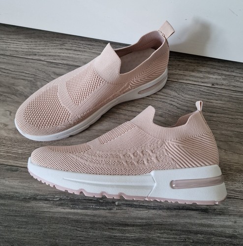 Womens dusty pink trainers - pink,