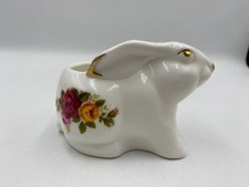 Vintage Fine Bone China"Cottage Rose" rabbit