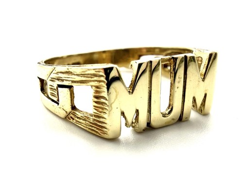 9ct gold mum ring - 9ct,